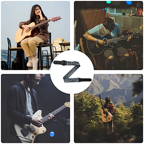 SAVITA Broderie de Sangle de Guitare Style Vintage Unisexe avec Sangle de Tête de Guitare 2pcs Serrure Sangle Guitare… - Les Beatles, Paul McCartney, John Lennon, RIngo Starr, George Harrison SAVITA Broderie de Sangle de Guitare Style Vintage Unisexe avec Sangle de Tête de Guitare 2pcs Serrure Sangle Guitare… – Image 8