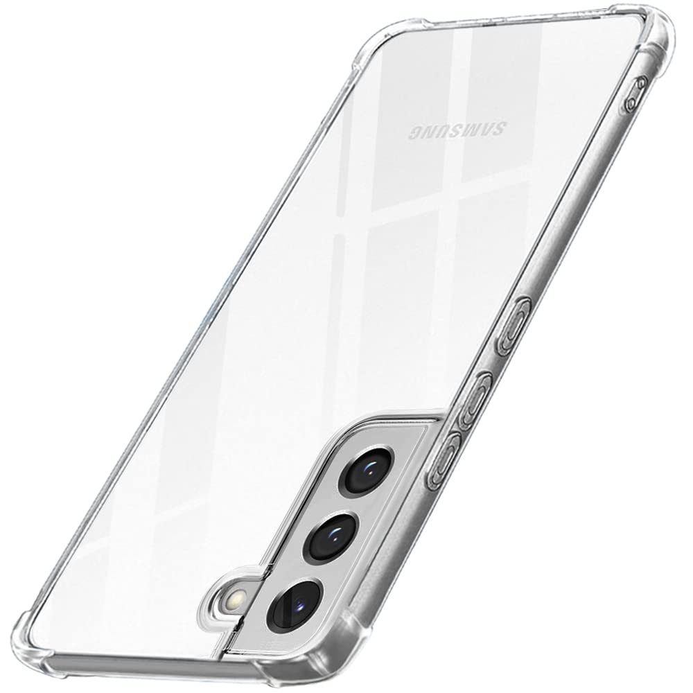 TheGiftKart Shockproof Clear Back Cover Case for Samsung Galaxy S22 5G | 360 Degree Protection | Hard Transparent Back Cover Case for Samsung Galaxy S22 5G (PC & TPU, Transparent Bumper) (B0BTMD81WH) Amazon Price History, Amazon Price Tracker