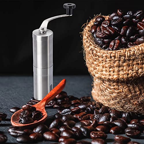 Manuelle KaffeemüHle Mit Einstellbarer, Tragbare HandkaffeemüHle Aus Edelstahl, Ganze BohnenmüHle Mit Konischem Grat Aus… – Bild 7