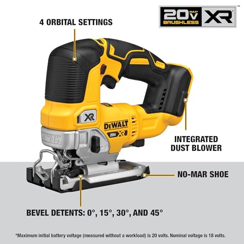 DEWALT 20V MAX 7-Tool Combo Kit, Includes Cordless Drill, Impact Driver, Reciprocating Saw, Circular Saw, Oscillating Tool, Random Orbital Sander, Jigsaw, 5Ah Battery and Charger (DCK751P1) - image 7