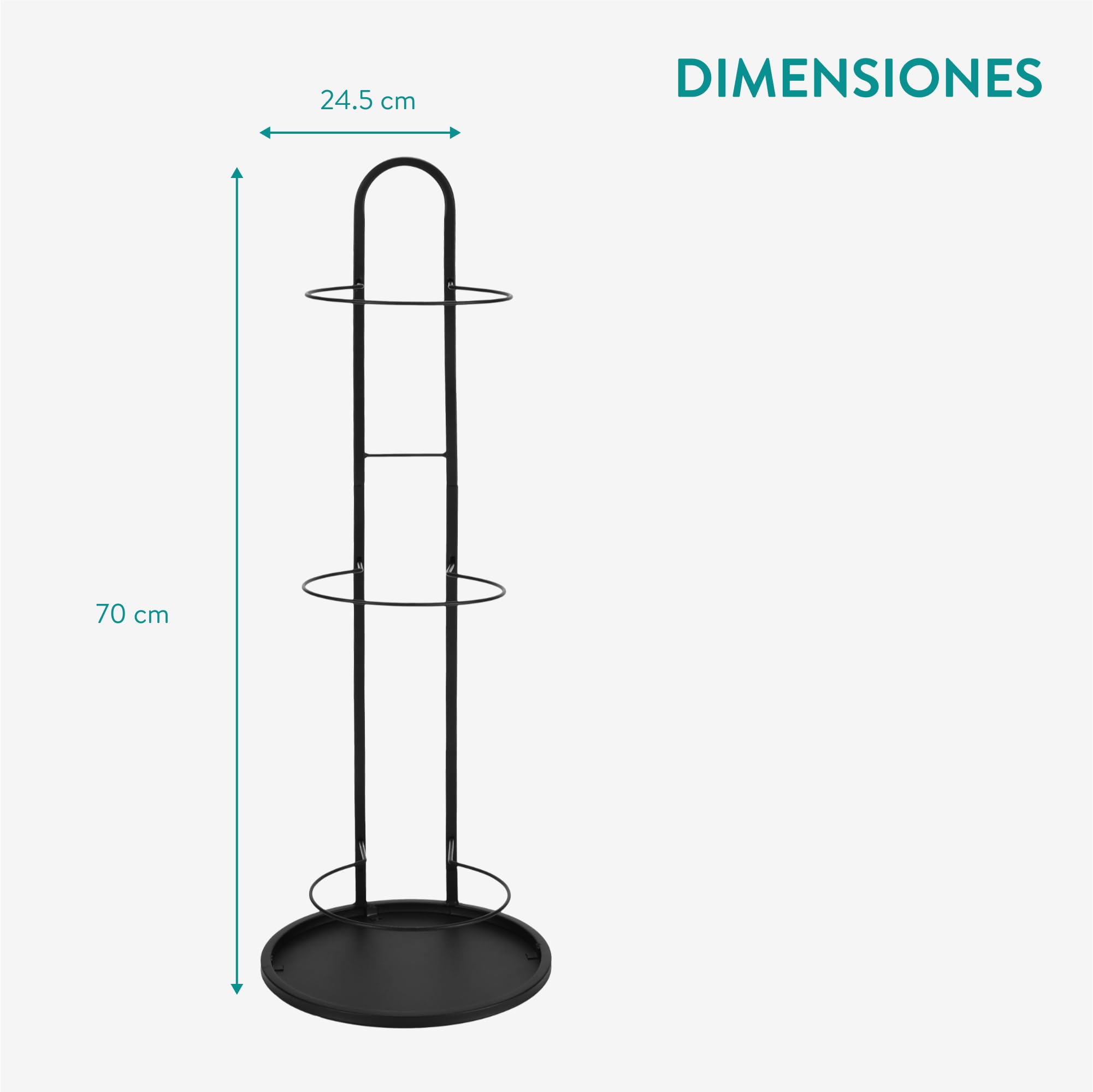Navaris Soporte Balon Futbol - Soporte Balones Futbol Voleybol Balonmano Baloncesto - Soporte para 3X Pelotas para Garajes Gimnasio Pabellon Colegio Fisioterapia Rehabilitación