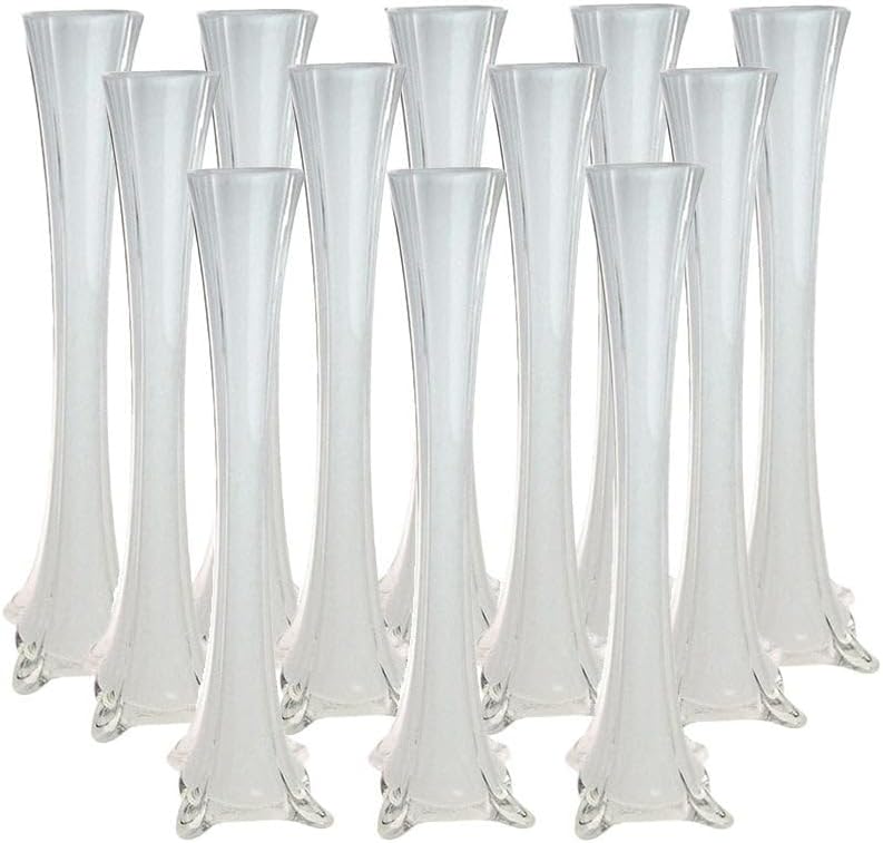 Homeford Tall Eiffel Tower Glass Vase Centerpiece, 20inch