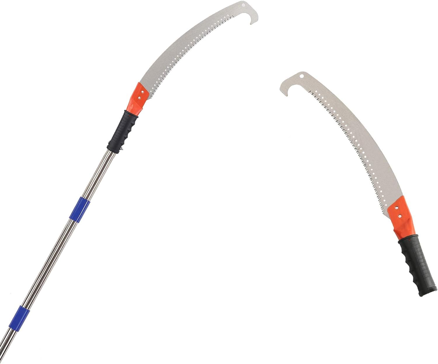 DAP Pruning Saw With Pole Fixing Slot | Curved Blade Hand Saw | Professional Pruning Saw With Hook Rust Resistance Sharp Teeth Blades |With Rubber Grip Handle | Long Reach | Tall Trees Pruning - Image 5 thumbnail