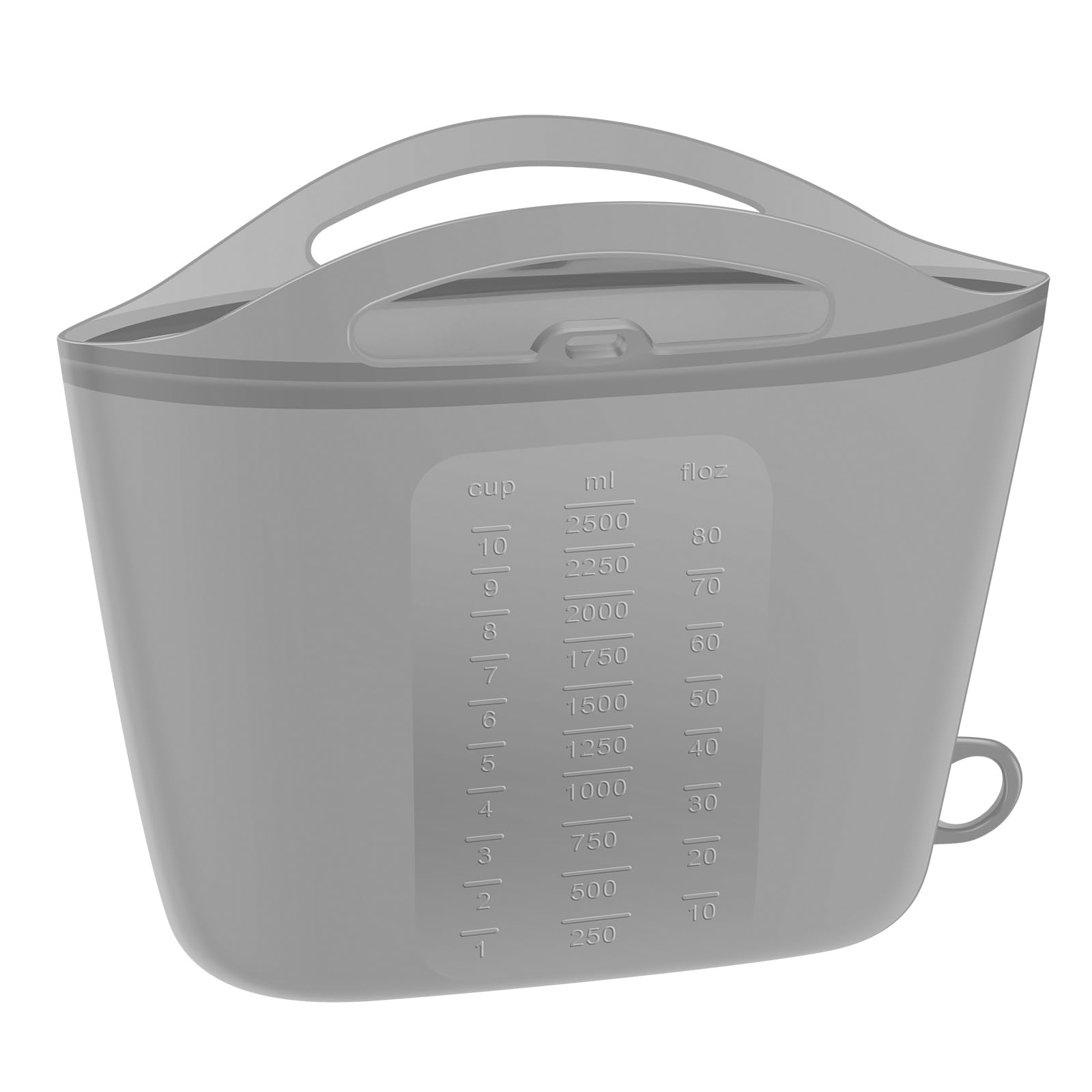 Silicone Steam Sterilising Bags for Microwave – Reusable Steamer Bags for Baby Bottles, Breast Pump Parts & Pacifiers, Ideal for Home & Travel(grey-1-2500ml)