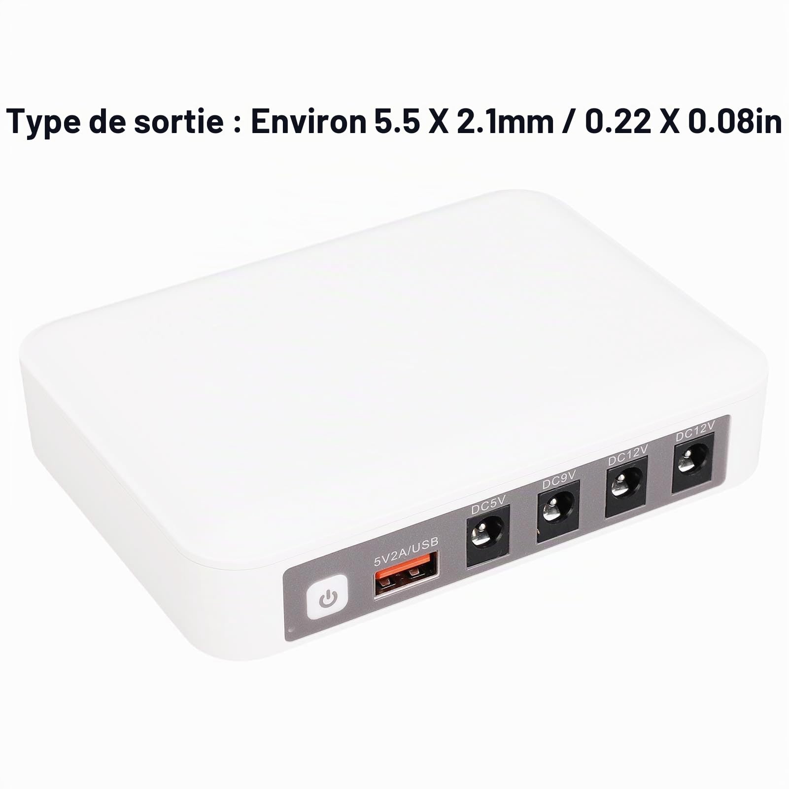 Walfront 6600mAh Mini UPS Pack de Sauvegarde du Routeur d'alimentation sans Interruption Pack de Sauvegarde pour Le Smartphone de la Caméra de sécurité avec DC et USB 5V / (Prise UE)