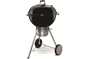 Weber Charcoal Grill: Master Lounging 22 inch with Tuck-Away System - Black