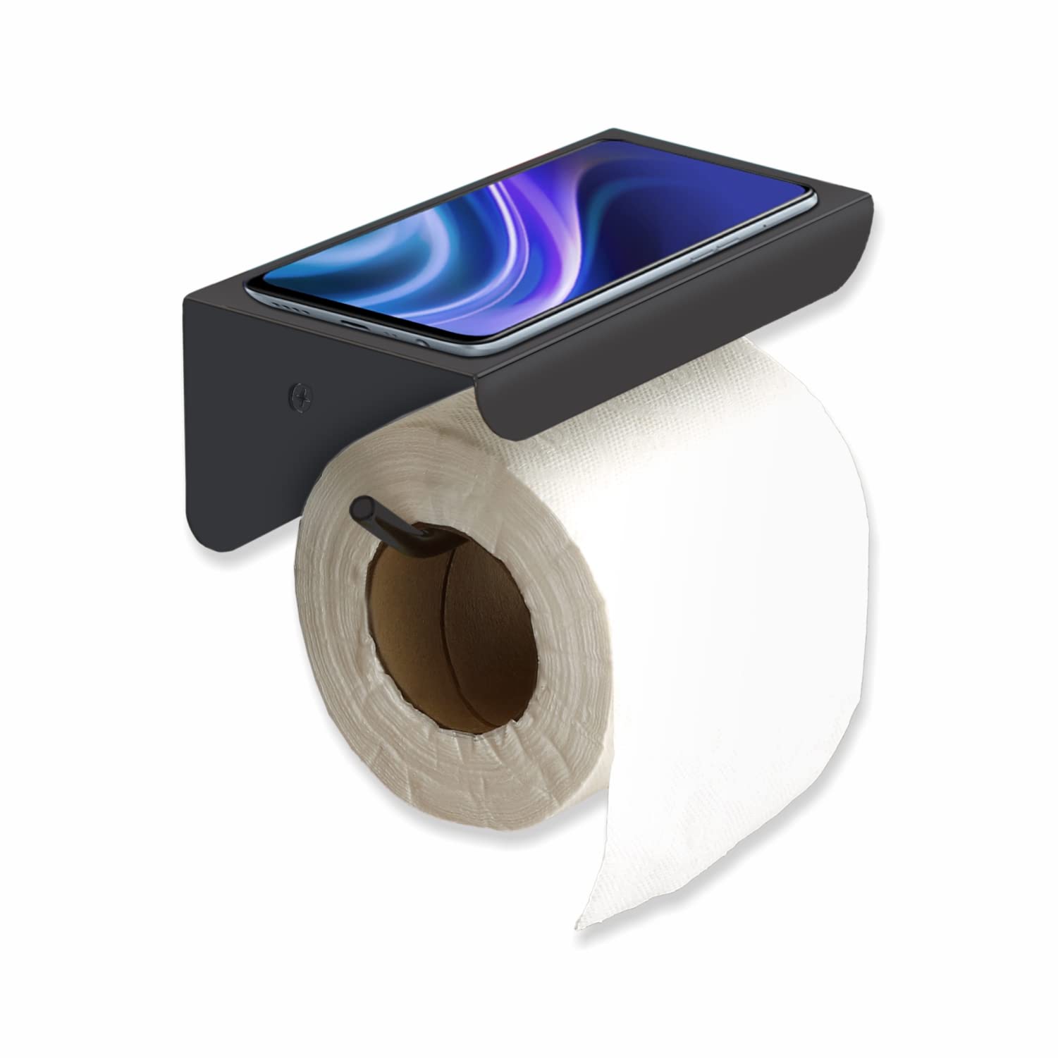 SmartSlide Stainless Steel Toilet Paper Holder with Shelf, Toilet Tissue Holder for Bathroom, Toilet Tissue Paper Roll Stand, Wall Mounted Toilet Paper Holder with Mobile Stand (B0BT7FG3SB) Amazon Price History, Amazon Price Tracker