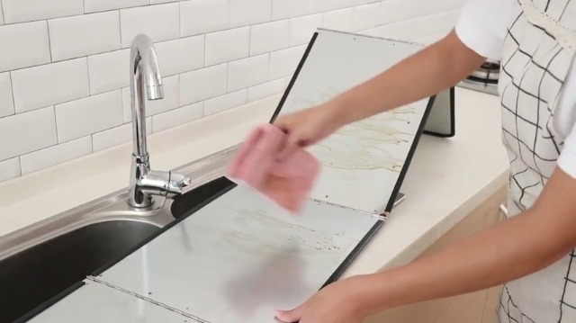 ZOIMANIA - Pannello Paraschizzi in Acciaio Inox AISI 304 Ideale per la Protezione delle pareti della Cucina - profondità 60 (L60 x P60