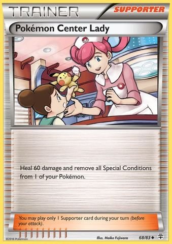 Amazon.com: Pokemon - Center Lady (68/83) - Generations : Toys & Games