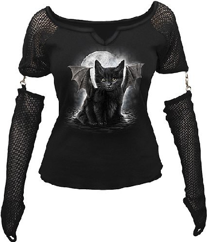 Spiral - Bat Cat (T-Shirt Manica Lunga Donna S)