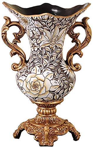 Vase en résine rétro pour table basse et décoration de bureau élégante