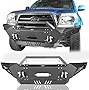Hooke Road Tacoma Front Bumper (Solid Steel) with Winch Plate & 2×18W LED Lights Compatible with Toyota Tacoma 2005-2011 2nd Gen Pickup Truck