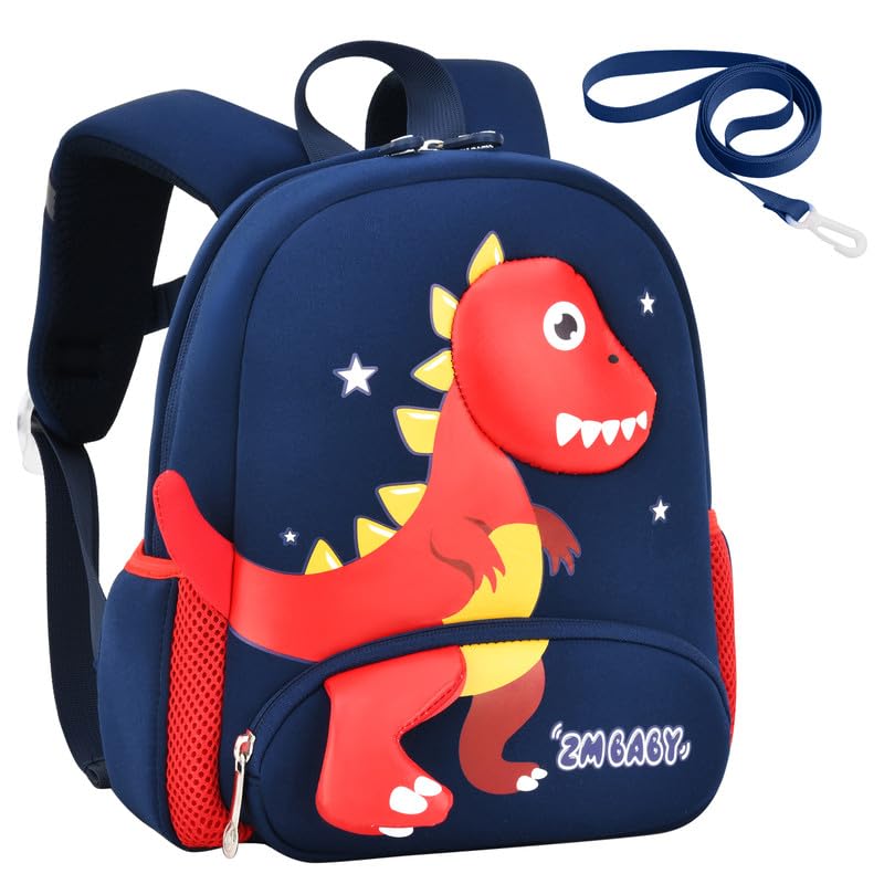 Padgene Toddler Backpacks Kids Preschool Backpack Waterproof Neoprene Animal Schoolbag Lunch backpack 3D Cartoon Mini Travel Bag for Boys Girls Ages 3