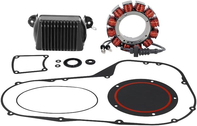 Stator Assy 2998799B 29987-99B, Rectifier OEM: 74505-97 74505-97A, Gasket OEM: 34901-94 34901-94C, for Harley Davidson Road Glide FLTR 1999-2001, for Harley Davidson Road King FLHR FD 1999-2001