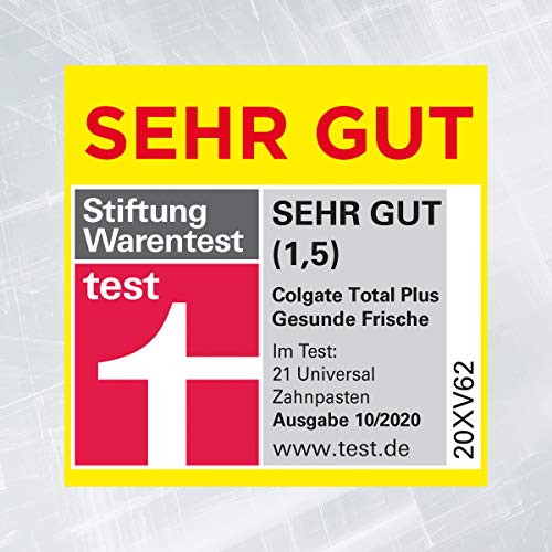 Colgate Total Zahnpasta Plus Gesunde Frische, 1 x 75 ml - Zahncreme gegen Karies und Plaque mit Minzgeschmack für frischen Atem – Bild 5