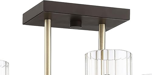 Miniatura 3 de Minka Lavery Lámpara de techo semiempotrada 3049-560 Ainsley Court, 4 luces 240 vatios, bronce