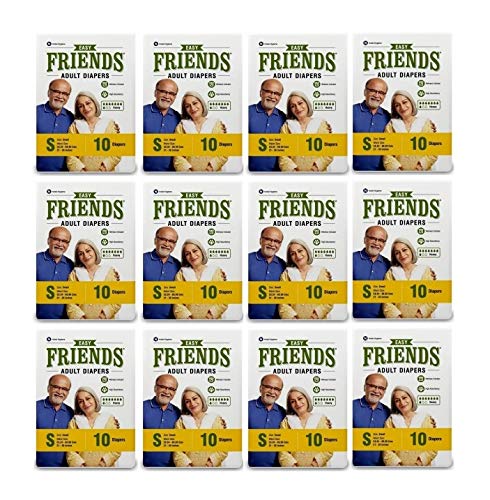 See full amazon price history chart for Friends Easy Adult Diapers Tape Style - 120 Count (Small) with odour lock and Anti-Bacterial Absorbent Core-Waist Size 21-35 Inch ; 53.34-88.90 Cm (S,120) Friends Easy Adult Diapers Tape Style - 120 Count (Small) with odour lock and Anti-Bacterial Absorbent Core-Waist Size 21-35 Inch ; 53.34-88.90 Cm (S,120) (B07ZHPSML5) Amazon Price History, Amazon Price Tracker