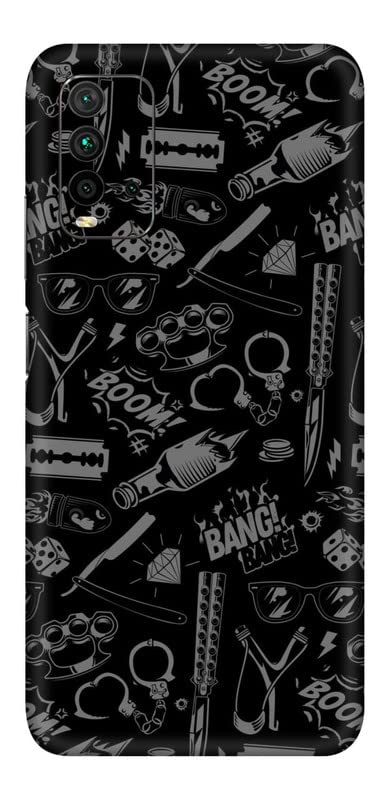 WRAP CRAFT Mobile Skin Sticker Compatible with Redmi 9 Power Skin Not Back Cover, Camera & Back Protector Mobile Skin Wrap; Redmi 9 Power-KE-364