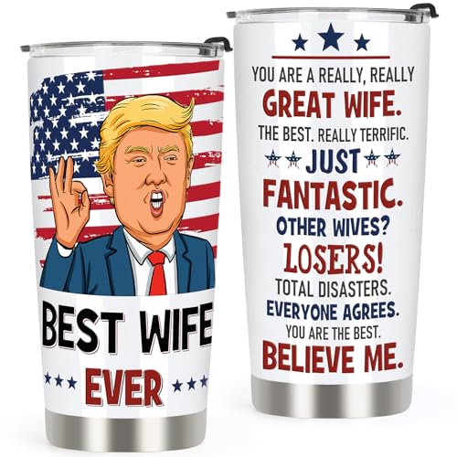 Valentines Day Gift for Wife Gifts from Husband, Best Wife Ever Tumbler Gifts - Happy Anniversary...
