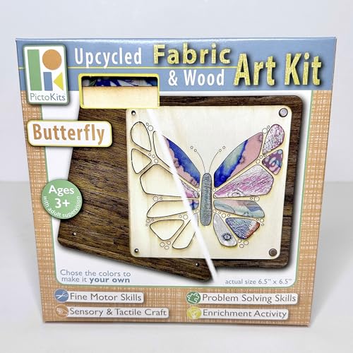 Picto Kits PICTO1 Butterfly Fabric & Wood Art Kit cover