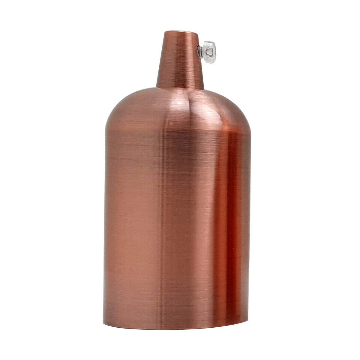 DC Voltage Industrial Lamp Light Bulb Holder Polished Copper Colour VintageEdison E27 Fitting | Light Socket E26/E27 Solid Bulb Socket Metal Lamp Holder