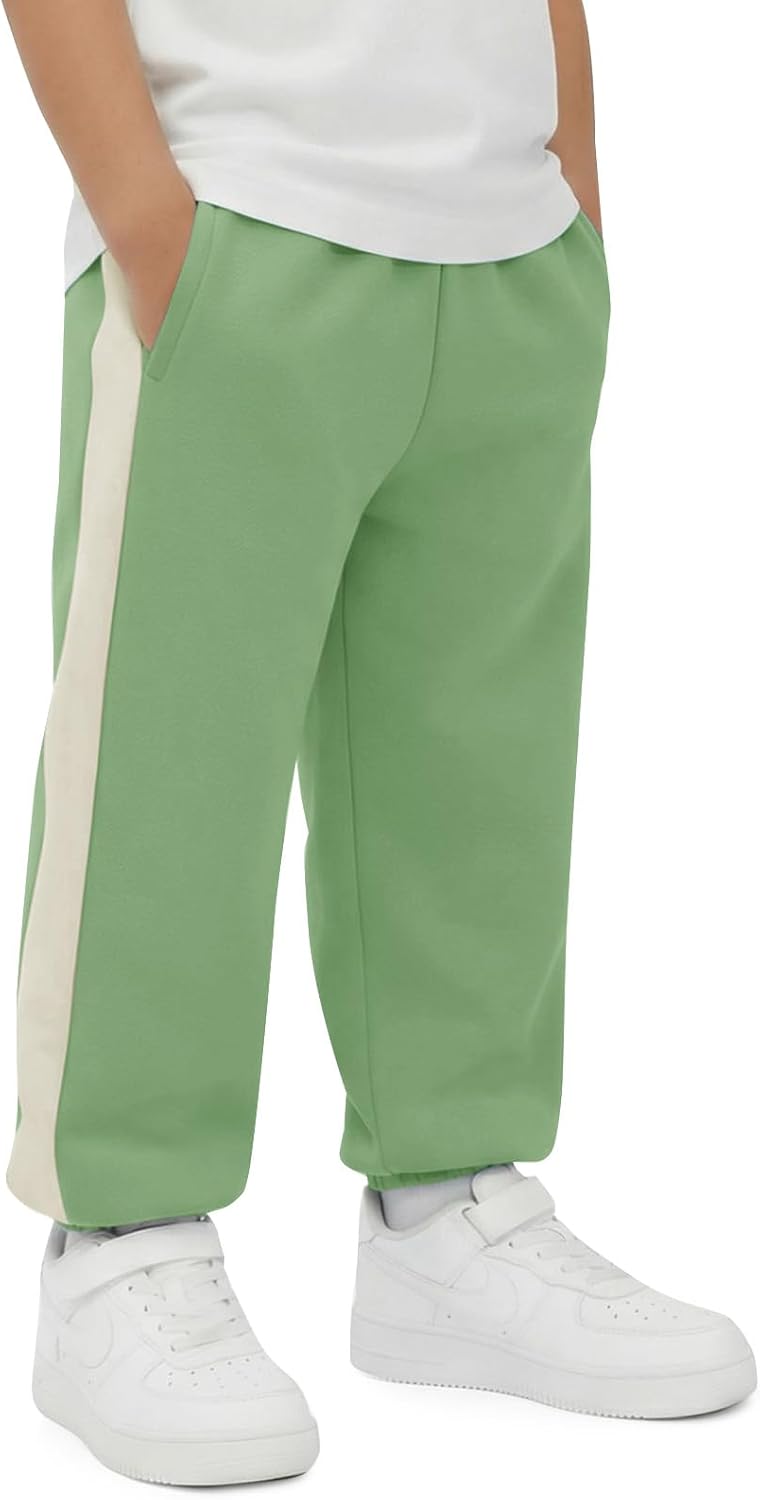 Haloumoning Toddler Baby Boy Joggers Pants Kids Lightweight Side Striped Hiking Pants Pull On Sweatpants 9M-8Y