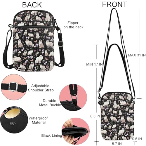 G2TUP Ragdoll Cat Crossbody Bag Ragdoll Cat Owner Gifts Ragdoll Cat Themed Gifts Ragdoll Cat Mom Shoulder Bag2