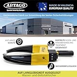 ARTAGO ART872 Hochwertige Radkralle 2in1 Ohne/Mit Alarm 120dB+LED, Die Sicherste Parkkralle, Patentiert, Rostgeschützt, Wegfahrsperre Reifenkralle für Auto Wohnmobil Wohnwagen Anhänger - 4