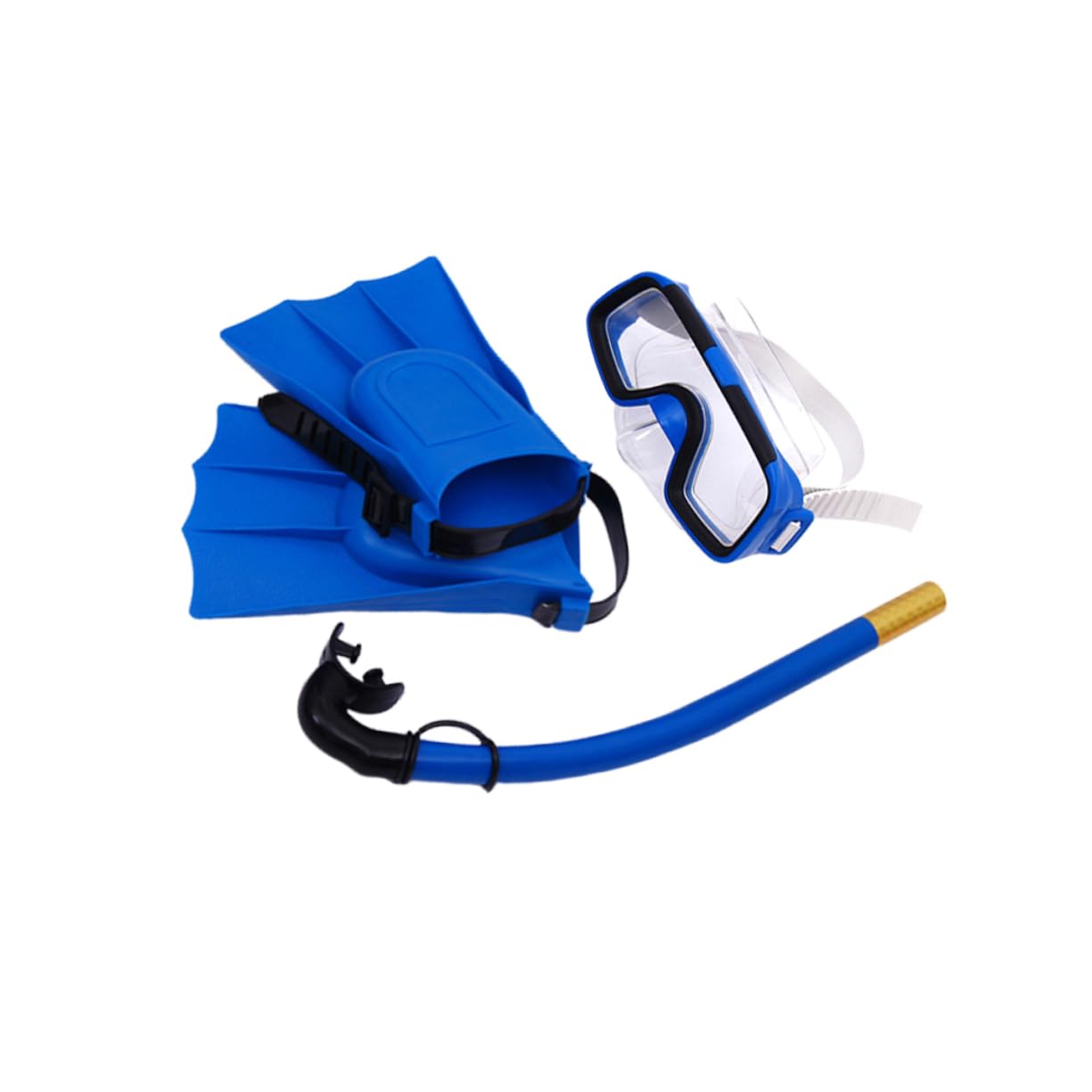 DECOMELODY 1set Boy Girl Snorkeling Set Snorkeling Mask Flippers for Swimming Breathable Tube Non- Fins Ergonomic Design for Comfort Flipper Shoe