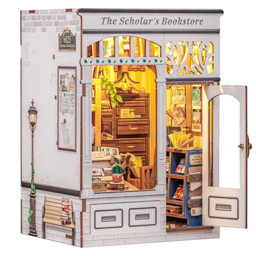 Kit maison miniature de poupée et mini bibliothèque DIY adultes
