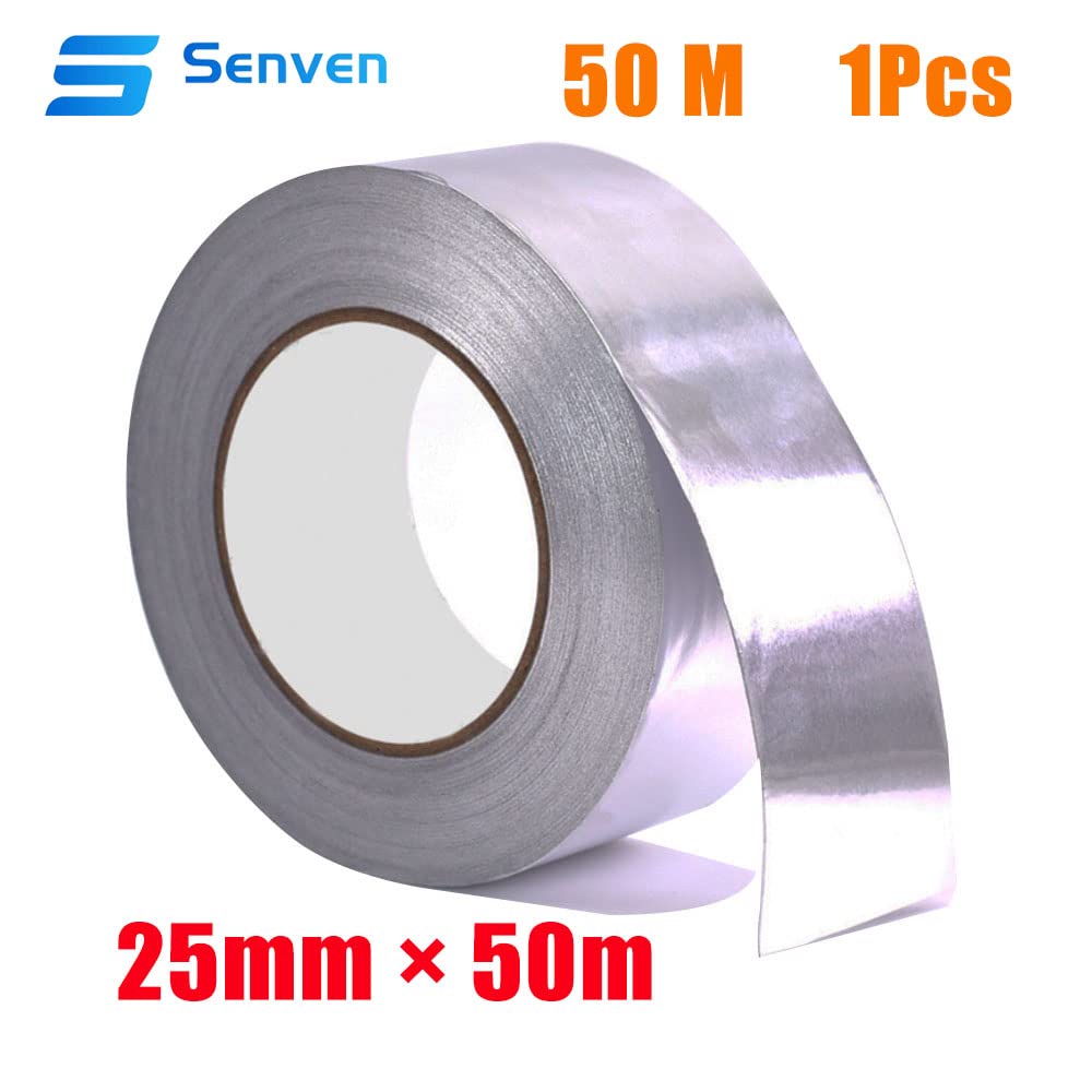 Nastro Adesivo Alluminio 50mm X 50m - Impermeabile, Resistente Fino A 300&deg;C, Per Isolamento E Riparazioni