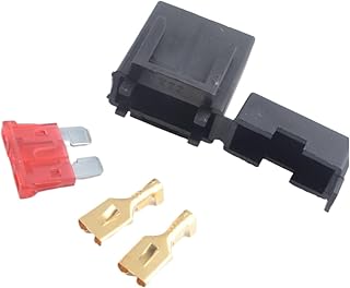 1PCS car Fuse Holder Waterproof Direct Plug car Direct Plug Blade car Safety Fuse Holder Fuse Optional (Size : 50A, Color : NO line)
