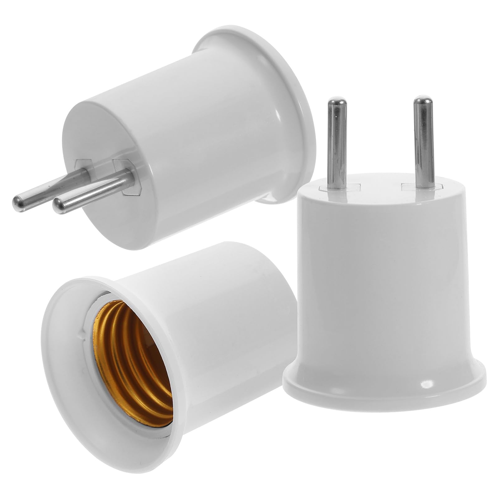 Housoutil 3 szt. Light Converter na E27 na 2-pinową oprawkę lampy E27, oprawka zamienna z uchwytem żarówkę w stylu vintage, do przenośnej lampy kuchennej/garażowej