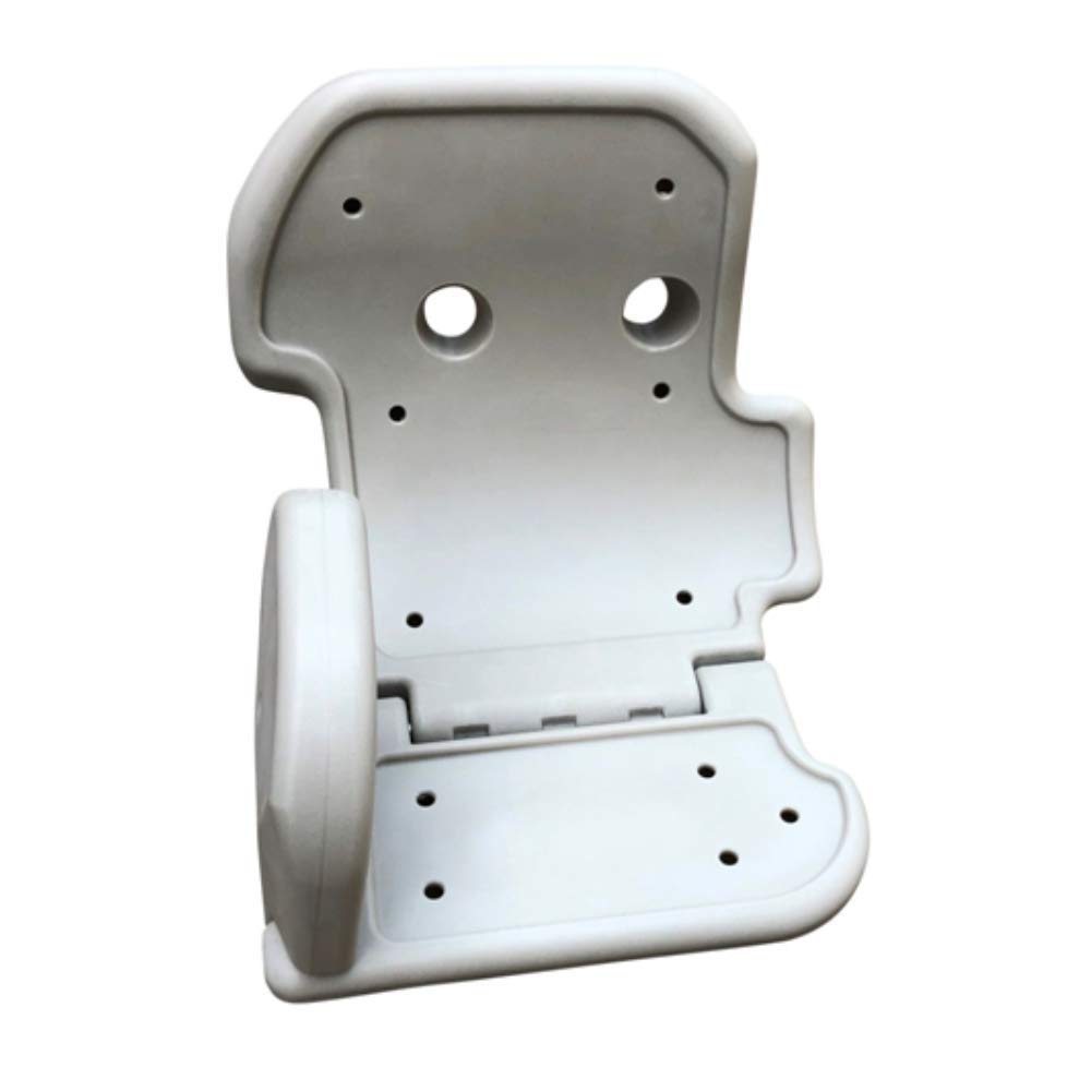 Siège passager pliable adapté aux tracteurs et tracteurs Fendt, blanc
