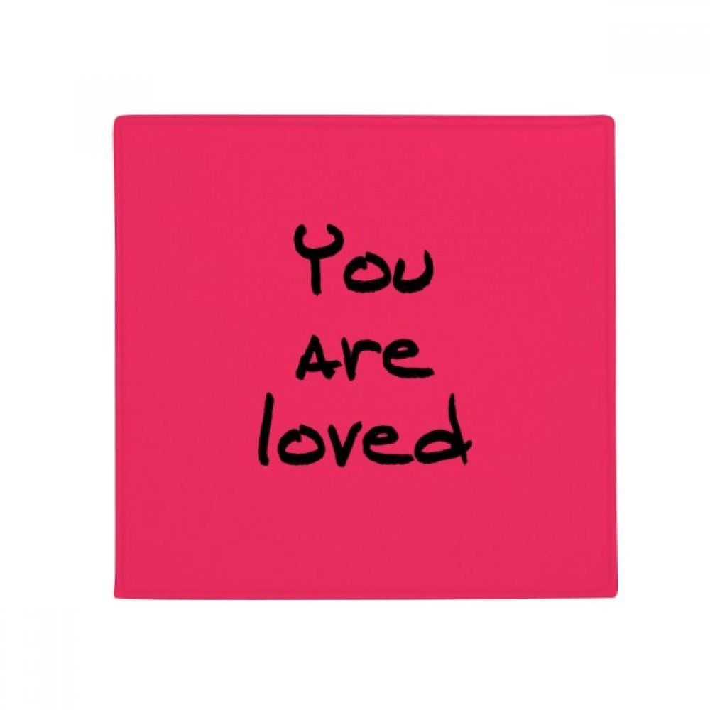 Tapis anti-dérapant You are Loved pour salon et cuisine 50x50 cm
