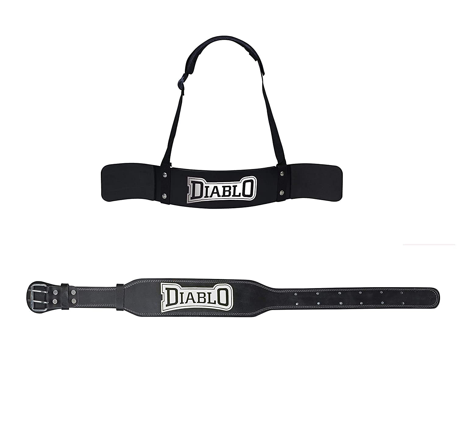 DIABLO Home Gym Combo of Leather Gym Belt & Arm Blaster (Medium)-picture-13