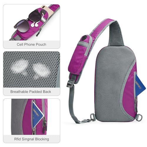 Image of G4Free Sling Bag RFID Blocking Lightweight Crossbody Backpack Chest Shoulder Bag for Travel Sports Running