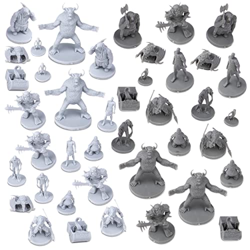 Ya en mundofriki.es: Path Gaming 40 figuras RPG de mesa de fantasía de monstruos en miniatura para Dungeons and Dragons, juegos de rol Pathfinder. Miniaturas a escala de 28 mm, 10 diseños únicos, a granel sin pintar