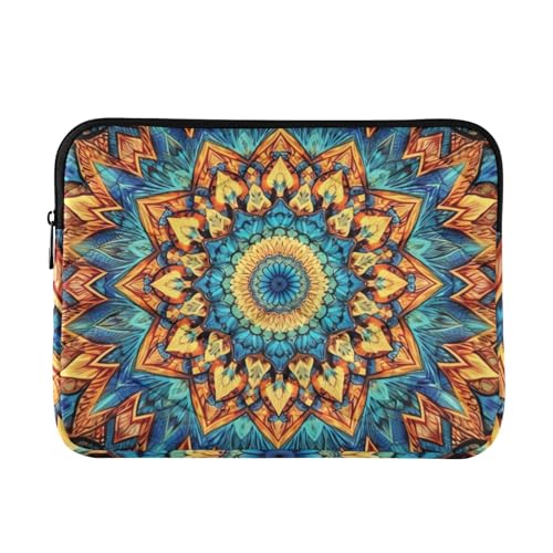 Funda para portátil 13-14 pulgadas impermeable naranja azul
