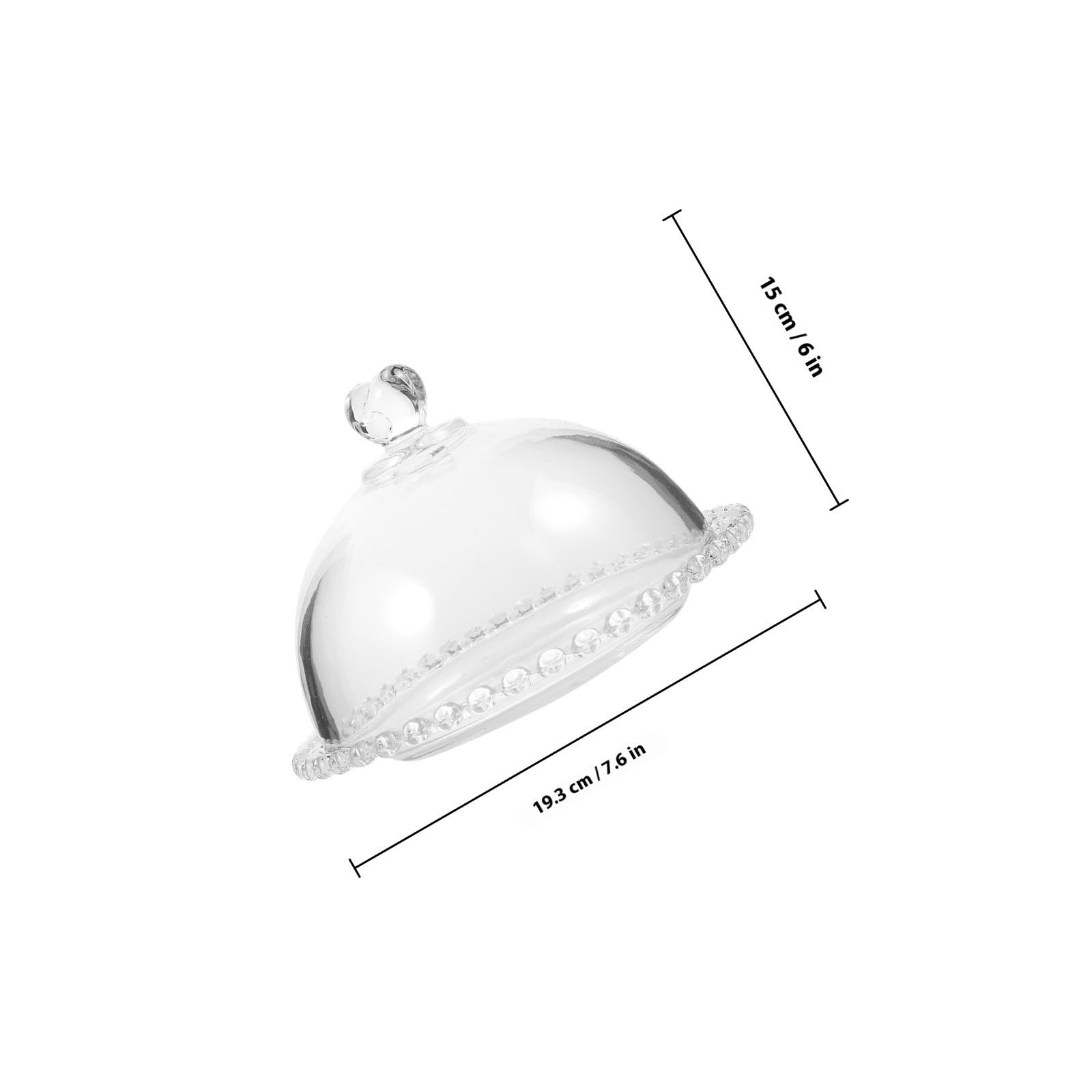 Bandeja de Cristal Diseño Multifuncional para Tartas Cúpula Transparente Mantiene los Alimentos Frescos y Seguros para Eventos y Reuniones