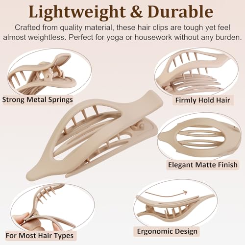 Pinzas planas para cabello, pack de 6 unidades miniatura 4