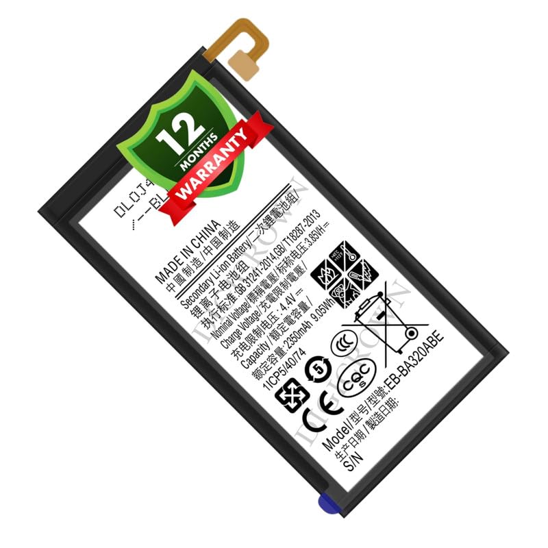 Image of Original EB-BA320ABE Battery Compatible for Samsung Galaxy A3 (2017) (SM-A320F) - (2350mAh) - 1 Year Warranty DF7
