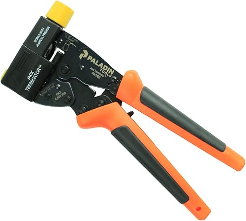 Miniatura 2 de Paladin Tools PA8111 - Terminador de conector  Herramienta de terminación de conector CAT5E RJ45 de grado profesional  Serie Hubbell HXJ (modelo