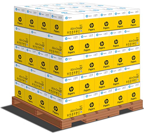 Image of HP Papers Printer Paper 8.5 x 11 Paper All-In-One 22lb 5 ream 80 Case Pallet - 200,000 Sheets 96 Bright Made in USA - FSC Certified 207000P