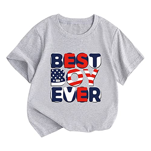 Boys Size 14 Boys Girls Short Sleeve Cartoon Letter Prints T Shirt Tops Boys Sweatshirt