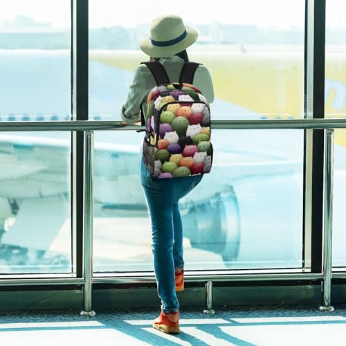 AIXIWAWA Lightweight Hiking Backpacks Colored Cats Print, Foldable Waterproof Daypack for Commute Travel3