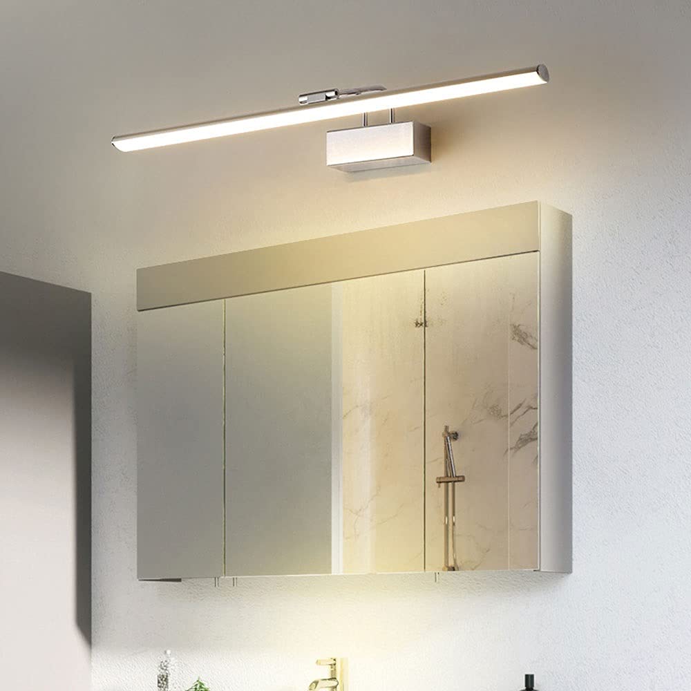 Lampa śCienna Światło lustrzane Oświetlenie LED w łazience, nowoczesna lampa lustrzana łazienkowa - Lustro wannowe Przednie światła Vanity Lampy montowane na ścianie Kompatybilne z toaletką Ściana toa