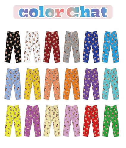 Custom Pajamas Pants Plaid Personalized Funny PJ Pant Design with Face Pajama for Men Women Dog Pet2