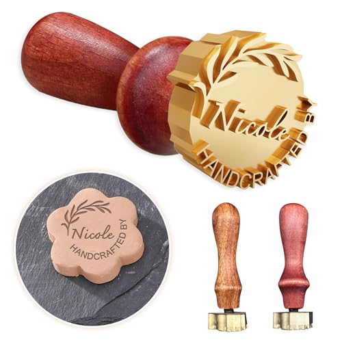 Duckbe Custom Pottery Stamp for Clay - Personalized Logo Clay Stamp with Your Design - Letter Ceramic Stamps for Pottery Clay to Create Unique Imprints, Clay Potters Lovers Gifts, Polymer Clay Tools