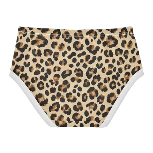 Cotton Toddler Underwear Floral Black Brown Leopard Prints Beige Cute Panties Girl Flower Underpants Briefs 2t2